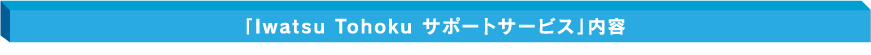 「Iwatsu Tohoku サポートサービス」内容